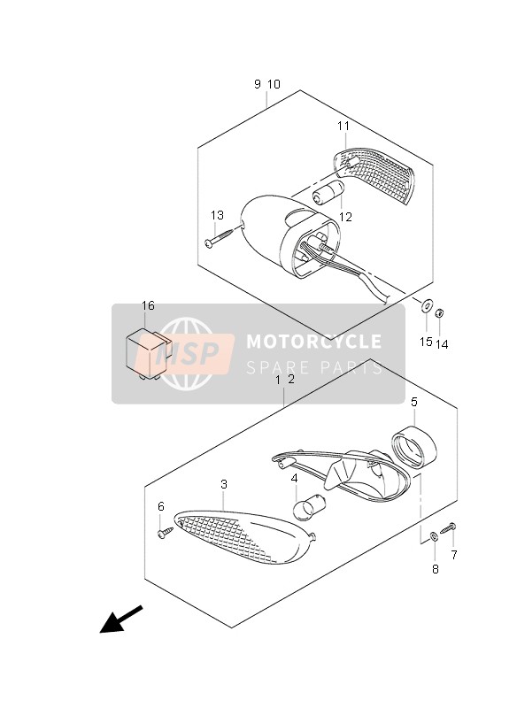 3560402E10, Lamp Assy, Rear Turn Lh, Suzuki, 0